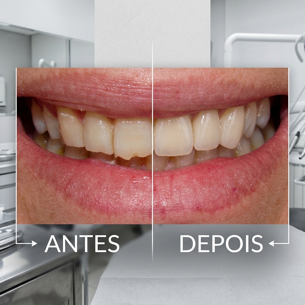 Dentes curtos ou desgastados
